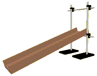 image of ramp with bars and clamps